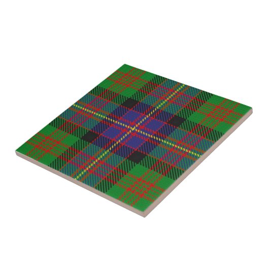 Clan Cochrane Tartan Tegeltje (Zijkant)