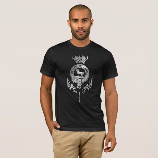 Clan Cochrane Thistle Crest T-shirt (Voorkant volledig)