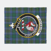 Clan Cockburn Ancient Tartan Pset Fleece Deken (Voorkant (Horizontaal))