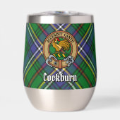 Clan Cockburn Crest over Tartan (Voorkant)