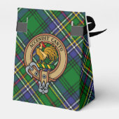 Clan Cockburn Crest over Tartan Bedankdoosjes (Achterkant)