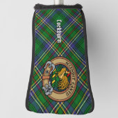Clan Cockburn Crest over Tartan Golfheadcover (Draai 90)
