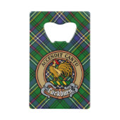 Clan Cockburn Crest sur Tartan (Devant)