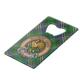 Clan Cockburn Crest sur Tartan (Devant Angle)