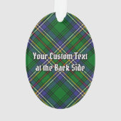 Clan Cockburn Crest sur Tartan (dos)