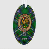 Clan Cockburn Crest sur Tartan (devant)