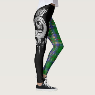 Clan Cockburn Crest & Tartan Leggings