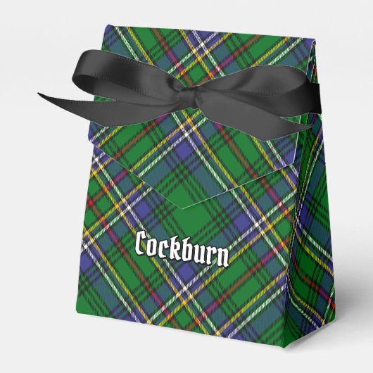 Clan Cockburn Tartan Bedankdoosjes (Voorkant Zijde)