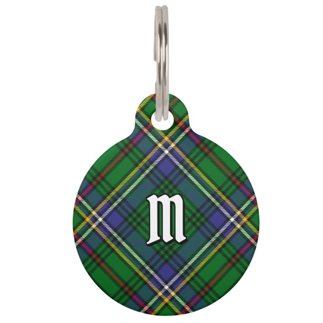 Clan Cockburn Tartan Huisdierpenning (Voorkant)