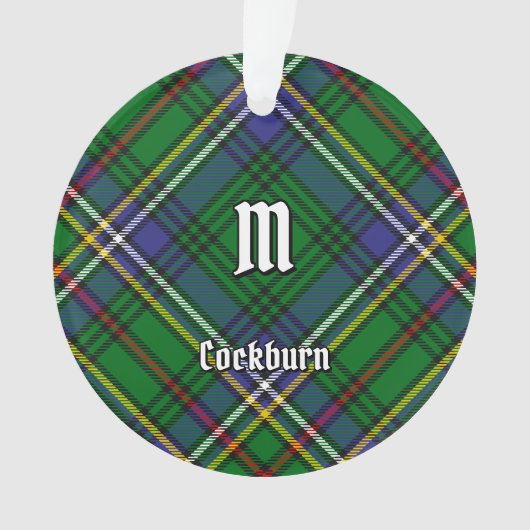 Clan Cockburn Tartan Ornament (voorkant)