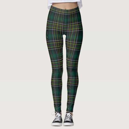 Clan Cockburn Tartan Pset Leggings (Voorkant)