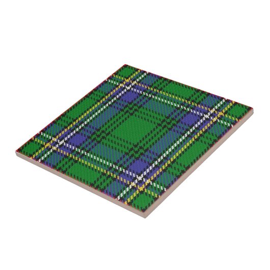 Clan Cockburn Tartan Tegeltje (Zijkant)