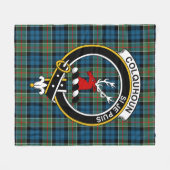 Clan Colquhoun Ancient Tartan Pset Fleece Deken (Voorkant (Horizontaal))
