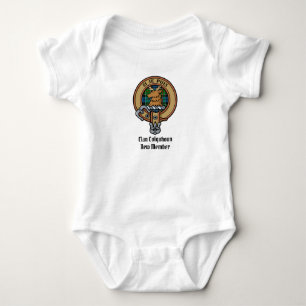 Clan Colquhoun Crest over Tartan Romper
