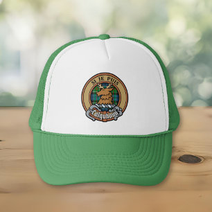 Clan Colquhoun Crest over Tartan Trucker Pet