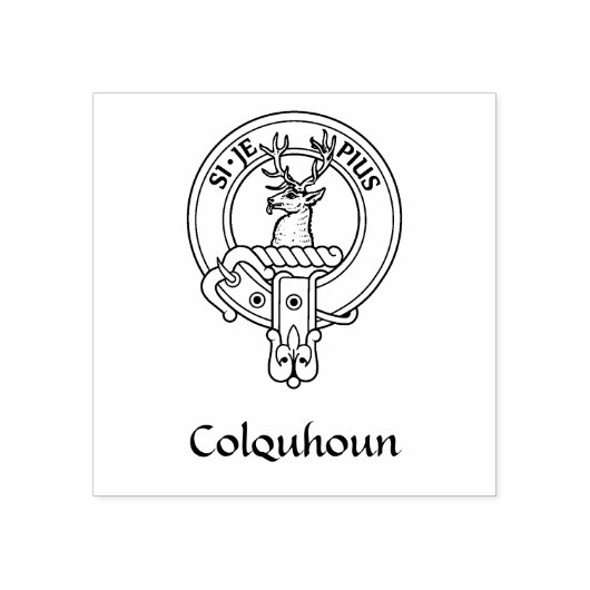 Clan Colquhoun Crest Rubberstempel (Afrduk)