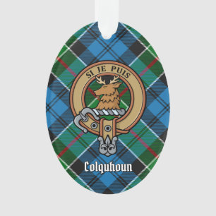 Clan Colquhoun Crest sur Tartan
