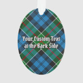 Clan Colquhoun Crest sur Tartan (dos)