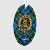 Clan Colquhoun Crest sur Tartan (devant)