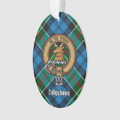 Clan Colquhoun Crest sur Tartan (devant)