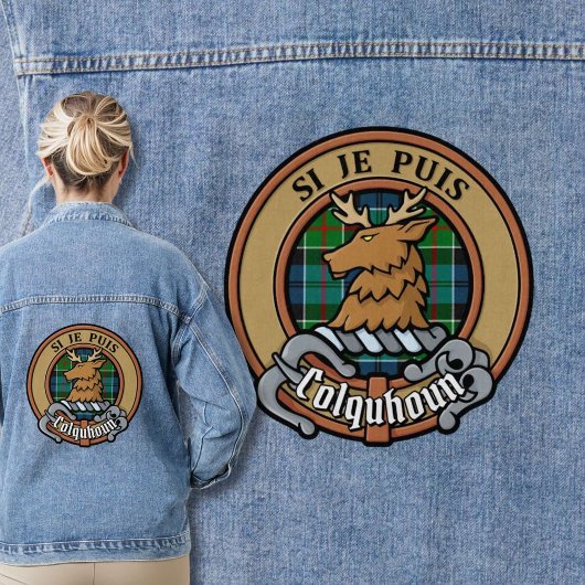 Clan Colquhoun Crest sur Tartan