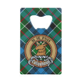 Clan Colquhoun Crest sur Tartan (Devant)