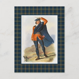 Clan Colquhoun  Illustratie Tartan Lijst Briefkaart