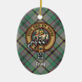 Clan Craig Crest Ceramic Ornament (Voorkant)