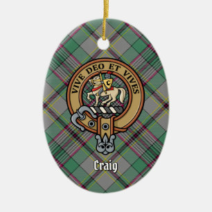 Clan Craig Crest Ceramic Ornament