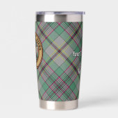 Clan Craig Crest over Tartan Geïsoleerde Drinkbeker (Links)