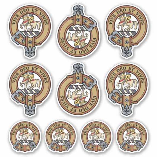 Clan Craig Crest Sticker Set (Voorkant)