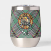 Clan Craig Crest sur Tartan (Avant)