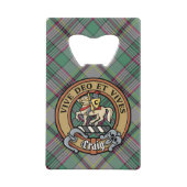 Clan Craig Crest sur Tartan (Devant)