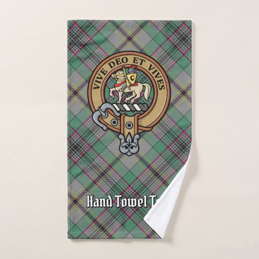 Clan Craig Crest sur Tartan (Serviette à main)