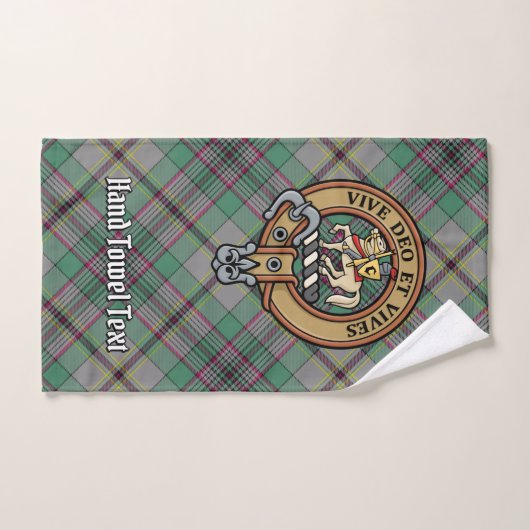 Clan Craig Crest sur Tartan (Serviette à main)