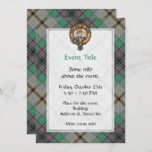 Clan Craig Crest Uitnodiging (Voorkant / Achterkant)