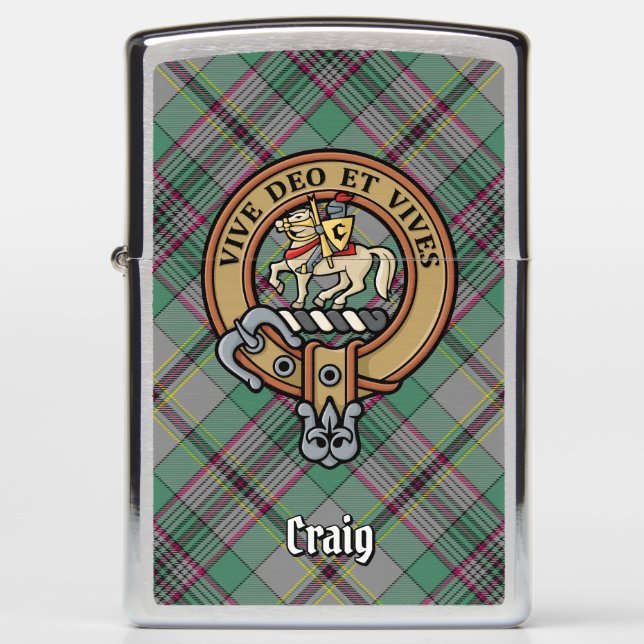 Clan Craig Crest Zippo Lighter (Voorkant)