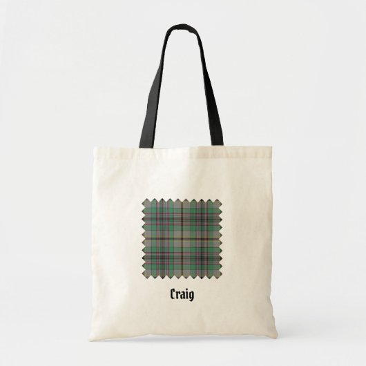 Clan Craig Tartan Canvas tas (Voorkant)