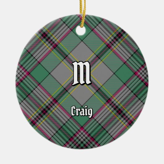 Clan Craig Tartan Ceramic Ornament (Voorkant)