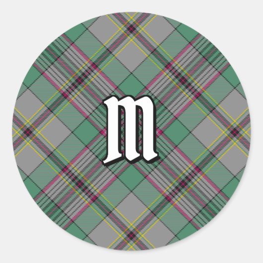 Clan Craig Tartan Classic Round Sticker (Devant)