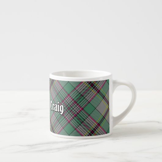 Clan Craig Tartan Espresso Espresso Kop (Rechts)