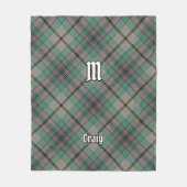 Clan Craig Tartan Fleece Blanket (Voorkant)