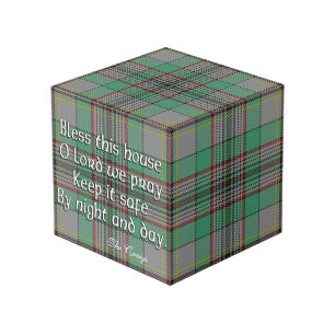 Clan Craig Tartan House Blessing Kubus
