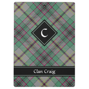 Clan Craig Tartan Klembord
