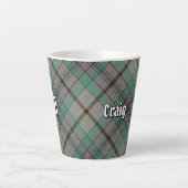 Clan Craig Tartan Latte Mug (Devant)