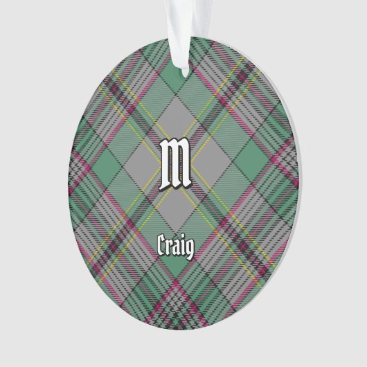 Clan Craig Tartan Ornament (voorkant)