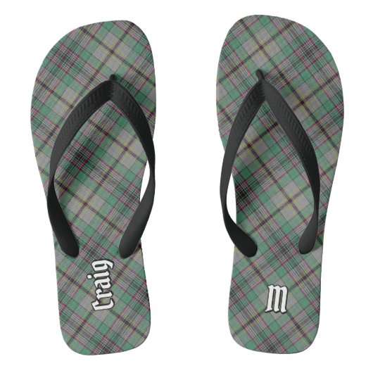 Clan Craig Tartan Teenslippers (Voetbed)