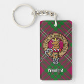 Clan Crawford Crest Acrylische Sleutelhanger (Voorkant)