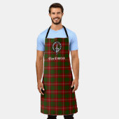 Clan Crawford Crest Badge & Tartan Schort (Gedragen)