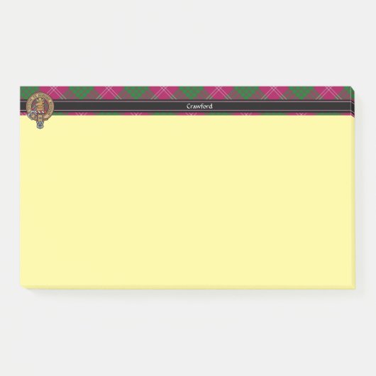 Clan Crawford Crest Post-it Notes (Voorkant)